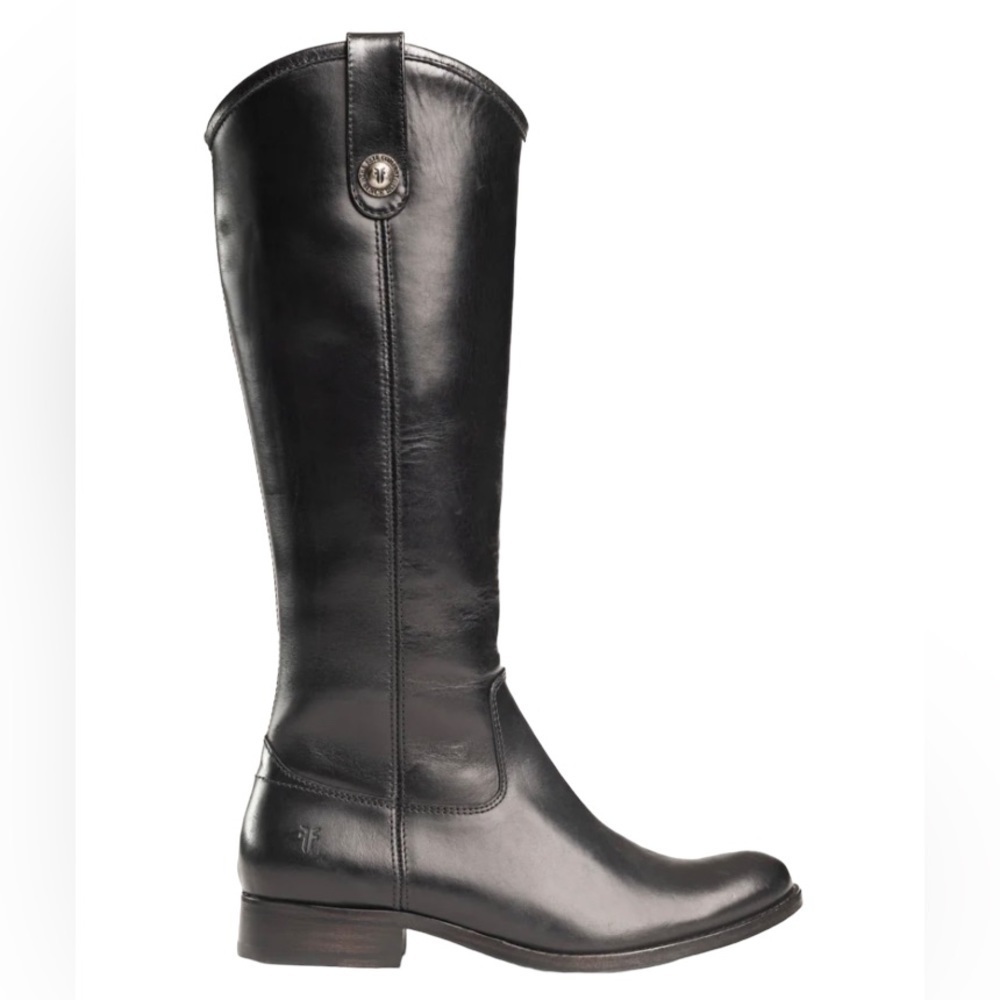 FRYE MELISSA BUTTON INSIDE ZIP Genuine Leather Side Zip Boots NWOT Sz 6 - Picture 5 of 17
